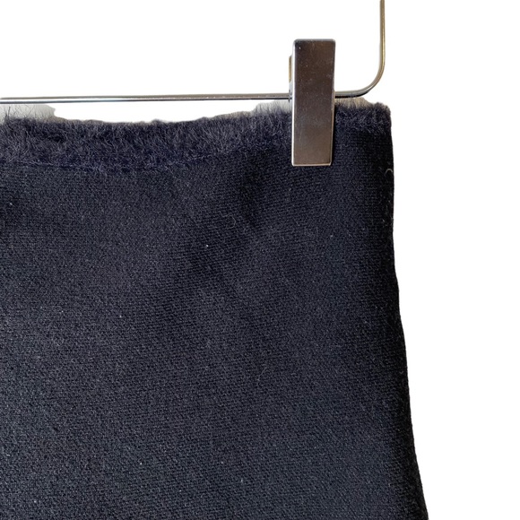 Zara Knit Skater Skirt Sweater Fabric Faux Fur Size Small - Picture 7 of 8